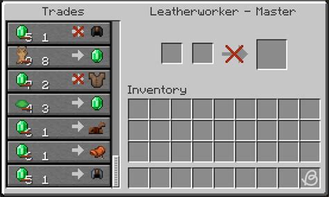 best villager trades|leatherworker trades.